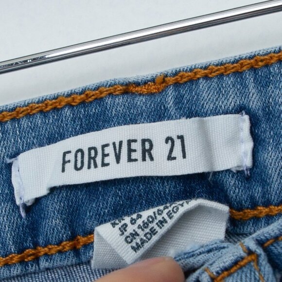 Forever 21 High Rise Skinny Denim Jeans Size 25 - Picture 3 of 7